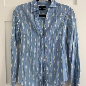 J. Crew Button Down Ikat Print Shirt